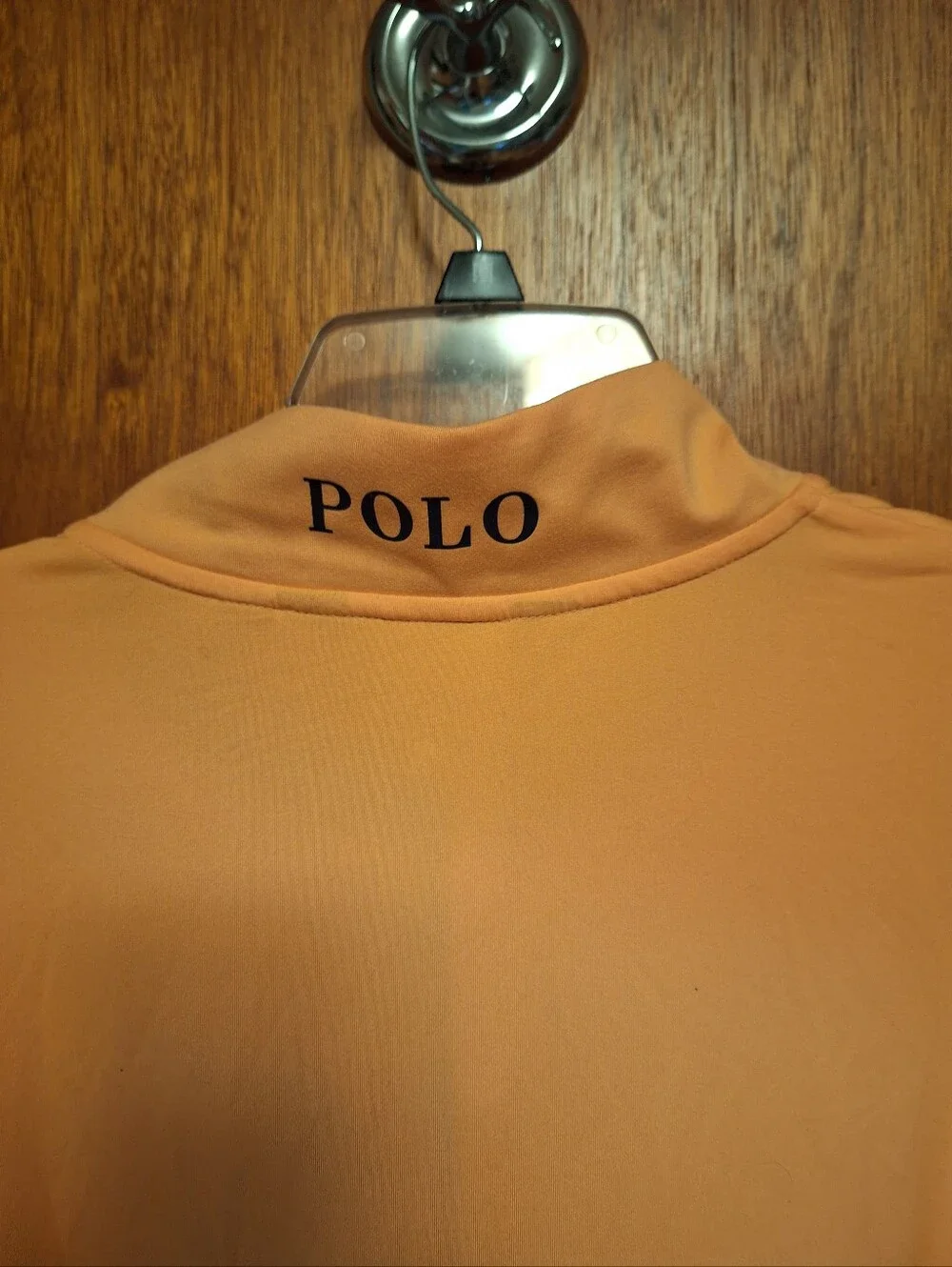 POLO RALPH LAUREN BIG PONY tangerine  POLO SHIRT Long sleeves Men's XXL Preppy